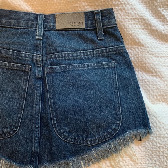 Carmar Multi Zip Denim Skirt Size 25 - Picture 5 of 5